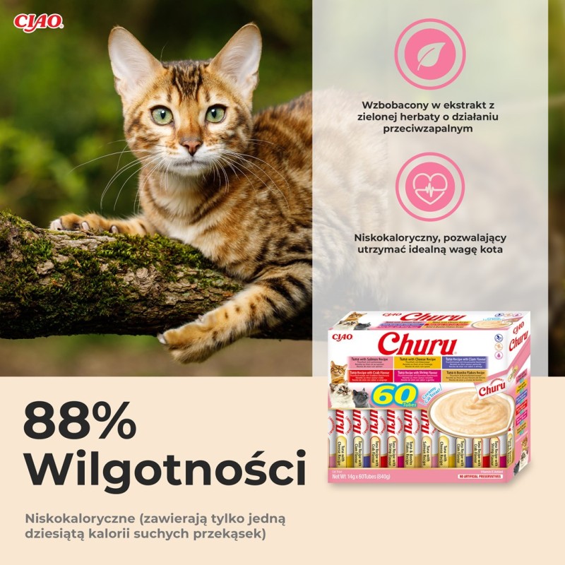 INABA Churu Variety box Tuna - cat treats - 60 x 14g INABA Churu Variety box Tuna - cat treats - 60 x 14g