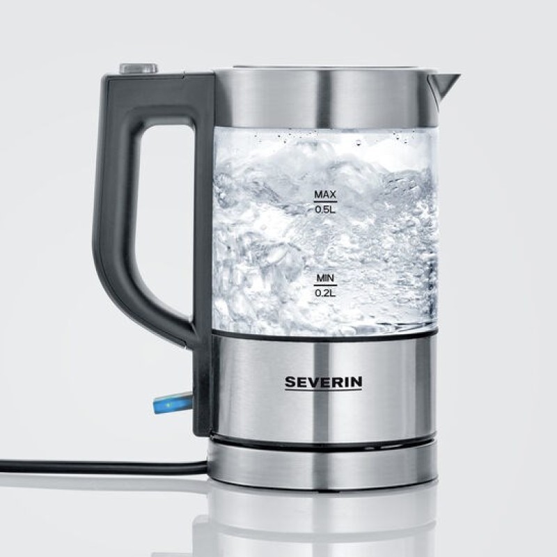 Severin WK 3472 electric kettle 0.5 L 1100 W Silver Severin WK 3472 electric kettle 0.5 L 1100 W Silver