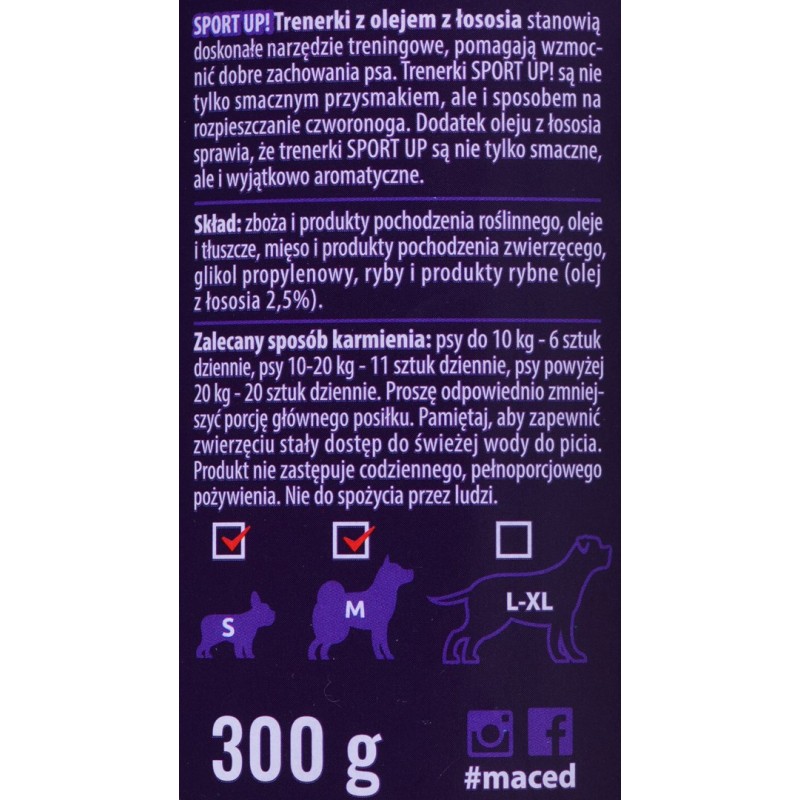 MACED Sport Up! Salmon oil - Dog treat - 300g MACED Sport Up! Salmon oil - Dog treat - 300g