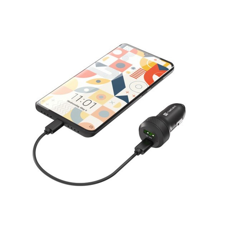 Natec Car charger Coney PD3.0 48W QC3.0 Natec Car charger Coney PD3.0 48W QC3.0