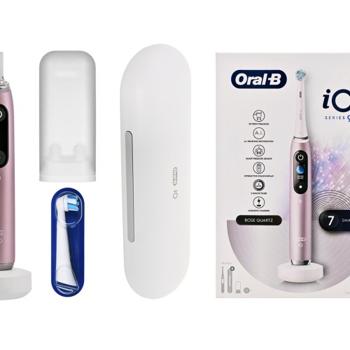 Braun  iO Series 9 Rose Quartz electric toothbrush
