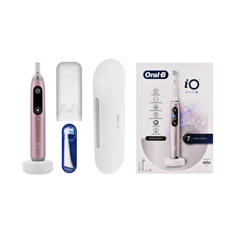 Braun  iO Series 9 Rose Quartz electric toothbrush