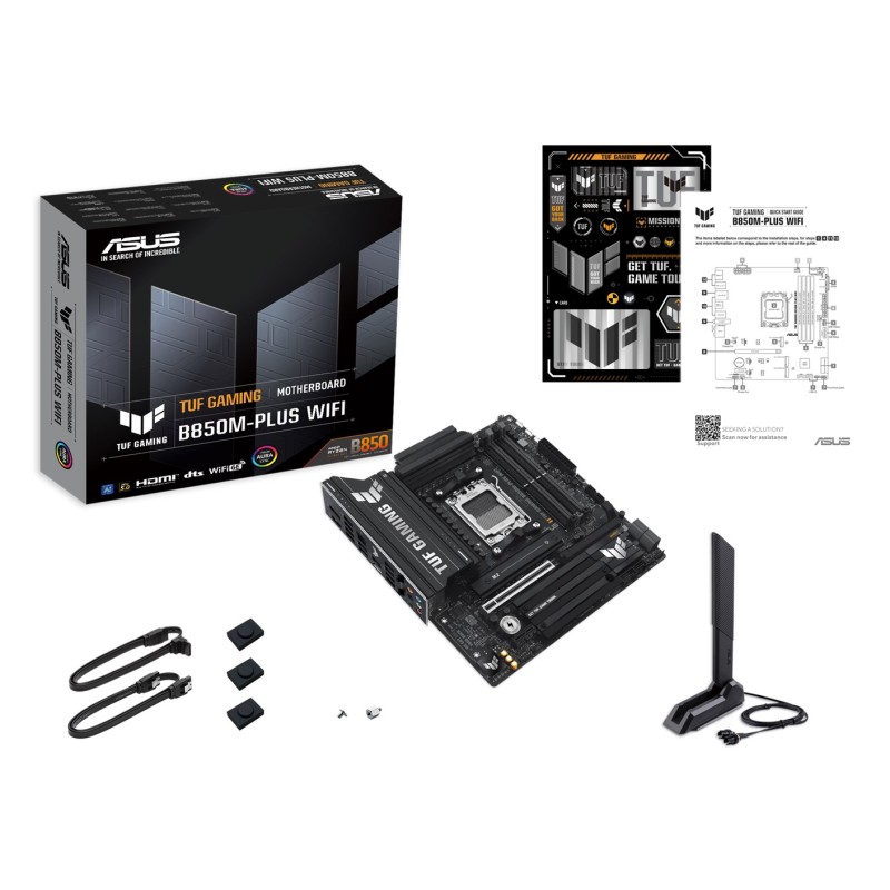 ASUS TUF GAMING B850M-PLUS WIFI AMD B850 Socket AM5 micro ATX ASUS TUF GAMING B850M-PLUS WIFI AMD B850 Socket AM5 micro ATX