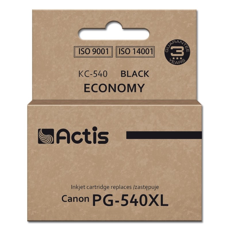 Actis KC-540 Ink (replacement for Canon PG-540XL; Supreme; 22 ml; black). Actis KC-540 Ink (replacement for Canon PG-540XL; Supreme; 22 ml; black).