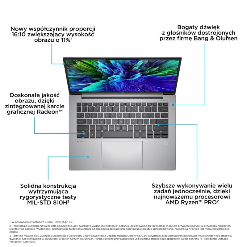 HP ZBook Firefly 14 G10 А AMD Ryzen™ 5 PRO 7640HS Mobile workstation 35.6 cm (14 HP ZBook Firefly 14 G10 А AMD Ryzen™ 5 PRO 7640HS Mobile workstation 35.6 cm (14