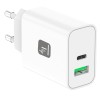 Techly IPW-USB-30WACG mobile device charger Universal White AC Fast charging Indoor