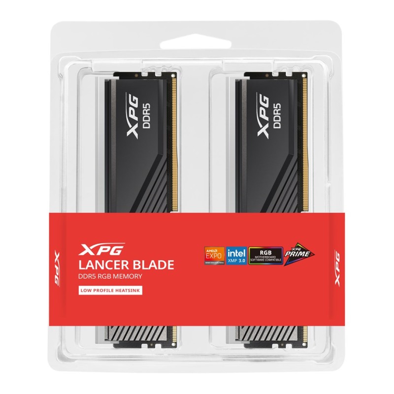 ADATA Lancer Blade RGB memory module 32 GB 2 x 16 GB DDR5 6400 MHz ECC ADATA Lancer Blade RGB memory module 32 GB 2 x 16 GB DDR5 6400 MHz ECC