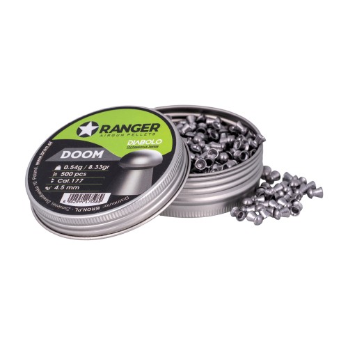 4.5 mm RANGER Diabolo Professional Doom shotgun 500 pcs. 0,54 g 4.5 mm RANGER Diabolo Professional Doom shotgun 500 pcs. 0,54 g