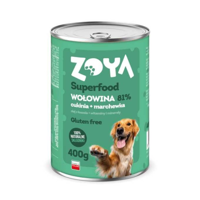 ZOYA Superfood Beef - wet dog food - 400g ZOYA Superfood Beef - wet dog food - 400g