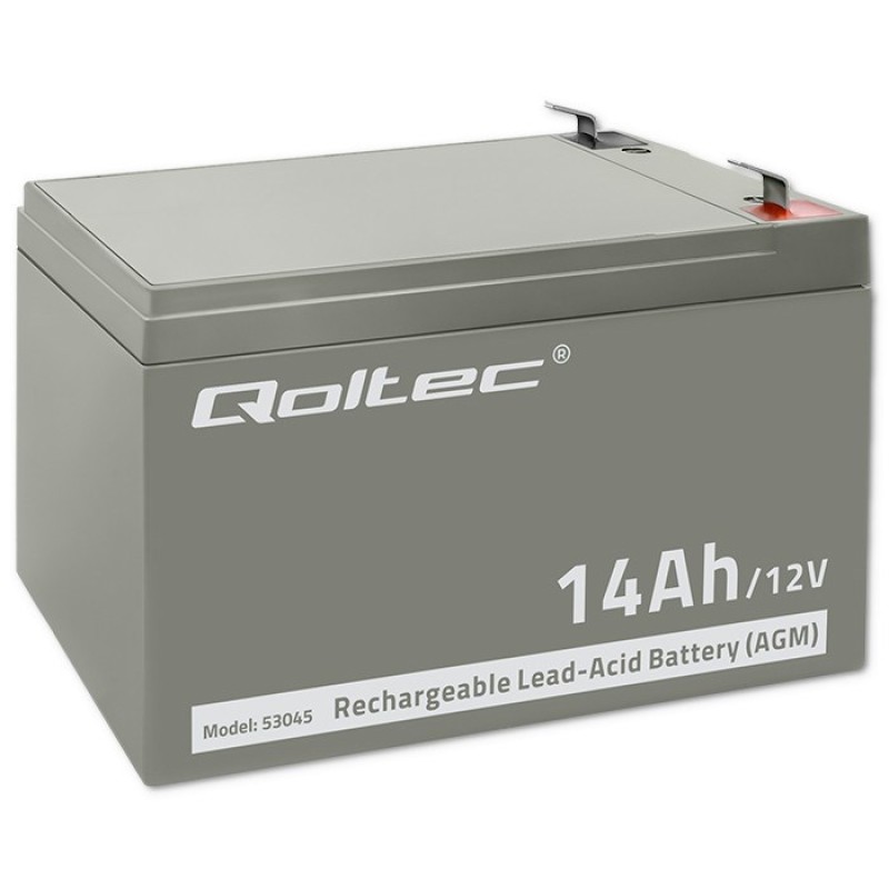 Qoltec 53045 AGM battery | 12V | 14Ah