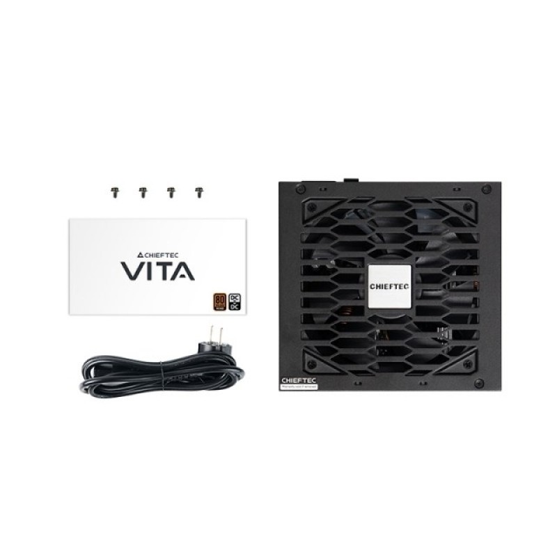 Chieftec Vita Netzteil 750W 80+Bronze retail - PC-/Server Netzteil - 12,5 min power supply unit 20+4 pin ATX PS/2 Chieftec Vita Netzteil 750W 80+Bronze retail - PC-/Server Netzteil - 12,5 min power supply unit 20+4 pin ATX PS/2