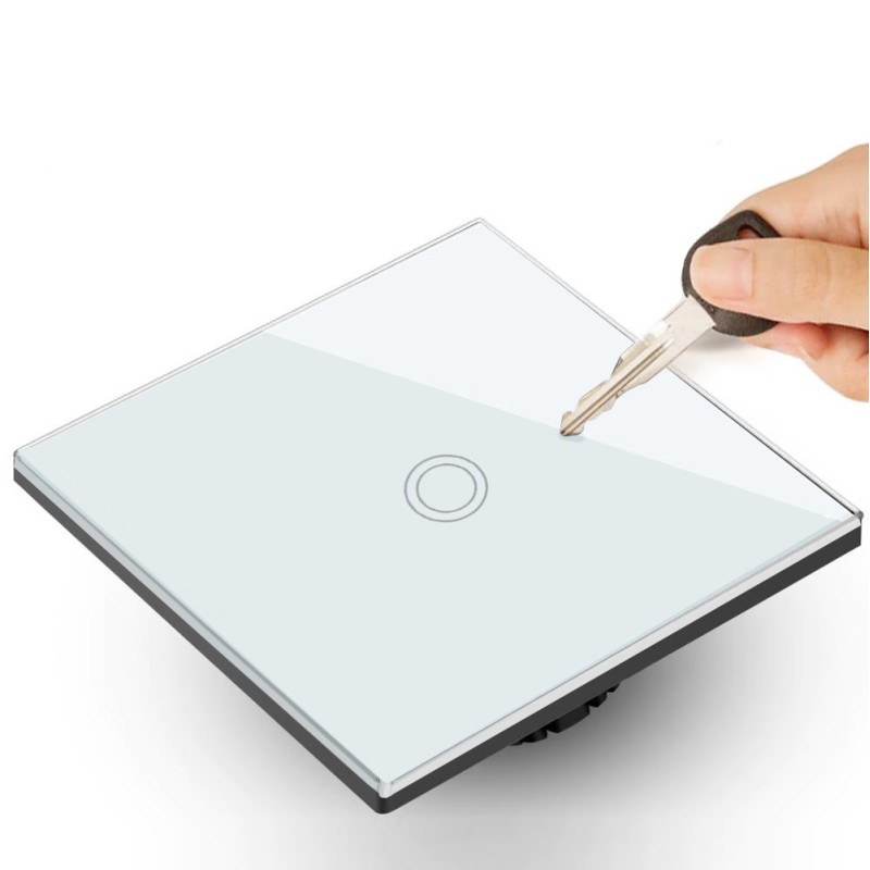 Touch Changeover Switch Light Switch Cross Switch Wall Switch Stair Switch with Color Change LED Backlight Recessed Switch 1-Fold Round White Touch Changeover Switch Light Switch Cross Switch Wall Switch Stair Switch with Color Change LED Backlight Recessed Switch 1-Fold Round White