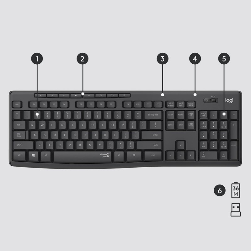 Logitech MK295 Silent Wireless Combo Logitech MK295 Silent Wireless Combo