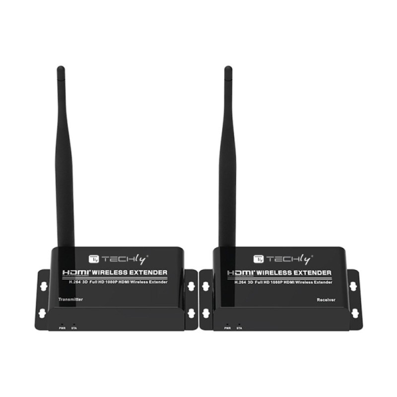 Techly IDATA HDMI-WL55 AV extender AV transmitter & receiver Black Techly IDATA HDMI-WL55 AV extender AV transmitter & receiver Black
