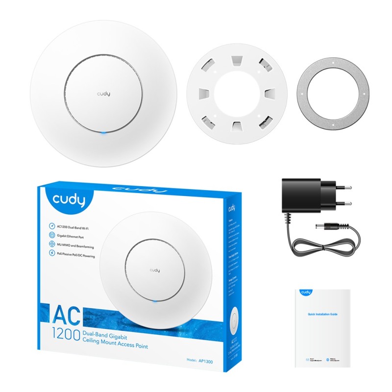 Cudy AC1300 White Power over Ethernet (PoE) Cudy AC1300 White Power over Ethernet (PoE)