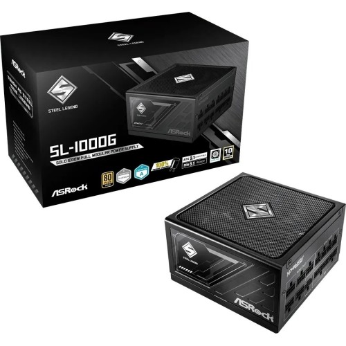 Zasilacz ASRock STEEL LEGEND 1000W 80 Plus Gold Zasilacz ASRock STEEL LEGEND 1000W 80 Plus Gold