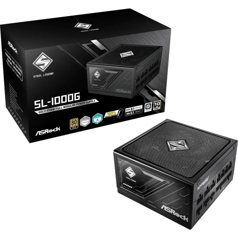 Zasilacz ASRock STEEL LEGEND 750W 80 Plus Gold Zasilacz ASRock STEEL LEGEND 750W 80 Plus Gold