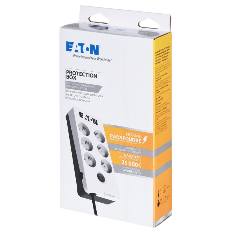 Eaton PB6F Protection Box 6 FR surge protection strip Eaton PB6F Protection Box 6 FR surge protection strip
