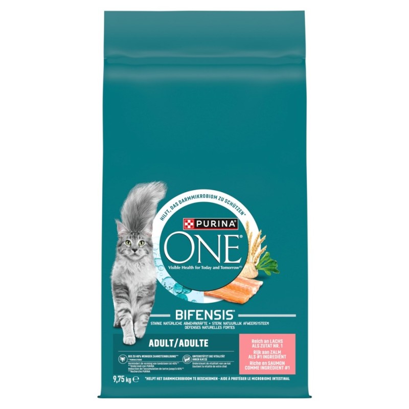 PURINA One Adult Salmon - dry cat food - 9,75kg PURINA One Adult Salmon - dry cat food - 9,75kg