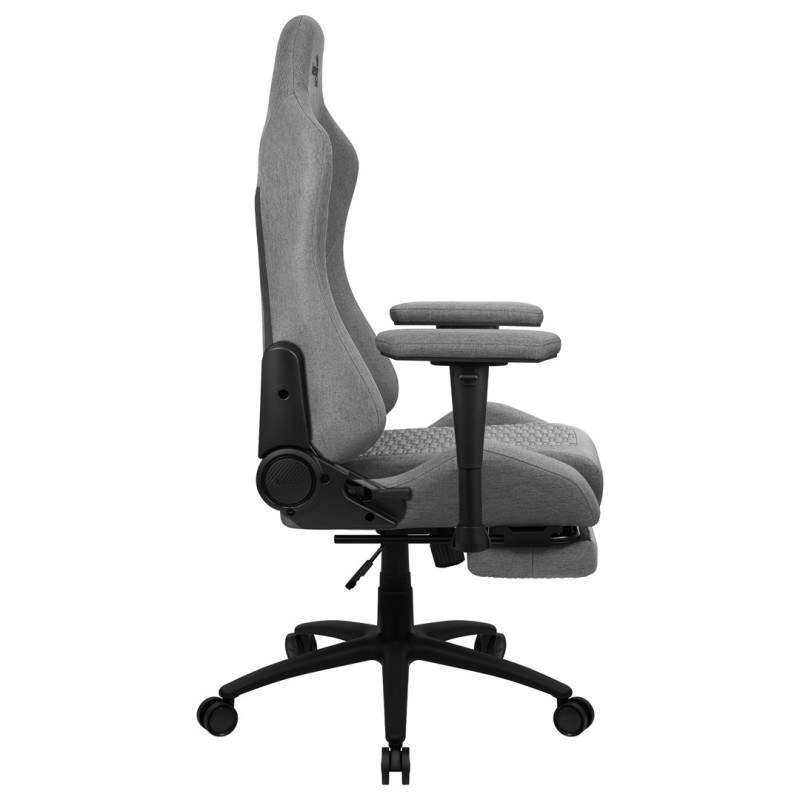 Aerocool ROYALASHGR Premium Ergonomic Gaming Chair Legrest Aeroweave Technology Grey Aerocool ROYALASHGR Premium Ergonomic Gaming Chair Legrest Aeroweave Technology Grey