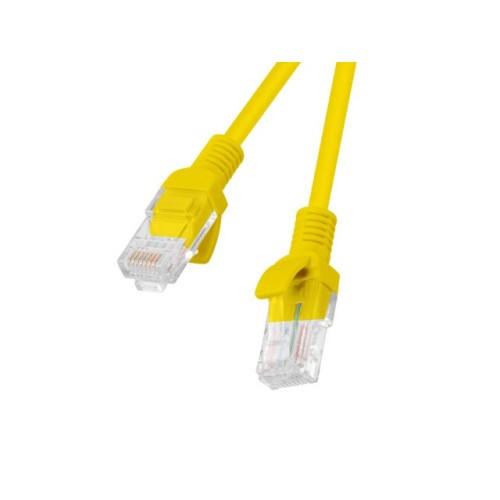 PATCHCORD KAT.5E UTP 1M ŻÓŁTY FLUKE PASSED LANBERG 10-PACK
