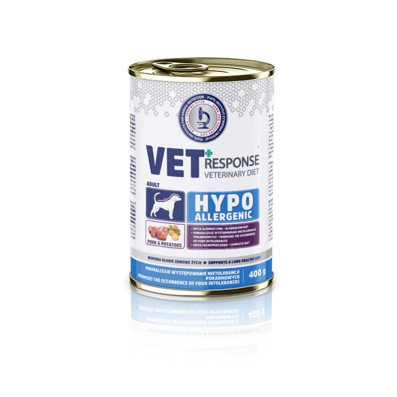 VET RESPONSE Hypoallergenic Pork - wet dog food - 400g VET RESPONSE Hypoallergenic Pork - wet dog food - 400g