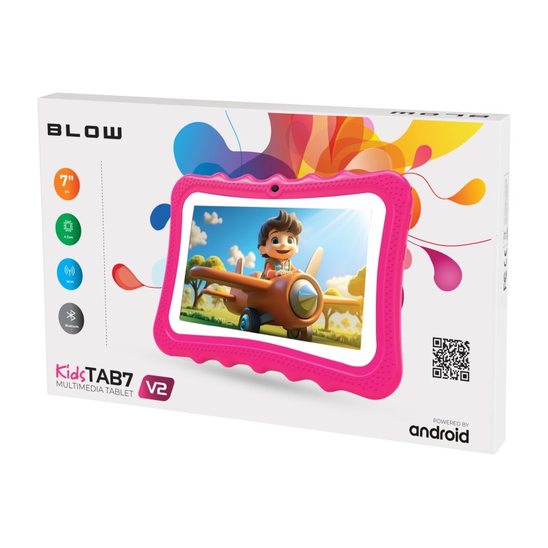 Tablet KidsTAB7 V2 BLOW 4/32GB różowe etui 2MP Tablet KidsTAB7 V2 BLOW 4/32GB różowe etui 2MP
