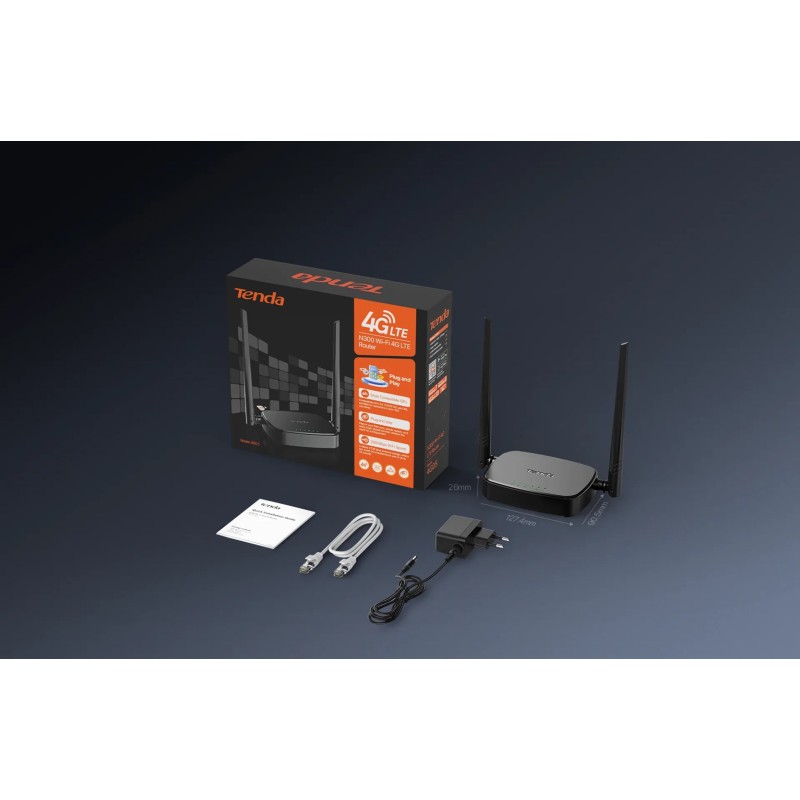 Tenda 4G05 wireless router Fast Ethernet Single-band (2.4 GHz) Black Tenda 4G05 wireless router Fast Ethernet Single-band (2.4 GHz) Black