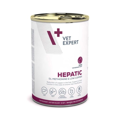 VET EXPERT Veterinary Diet Hepatic Dog - wet food for dogs - 400g VET EXPERT Veterinary Diet Hepatic Dog - wet food for dogs - 400g