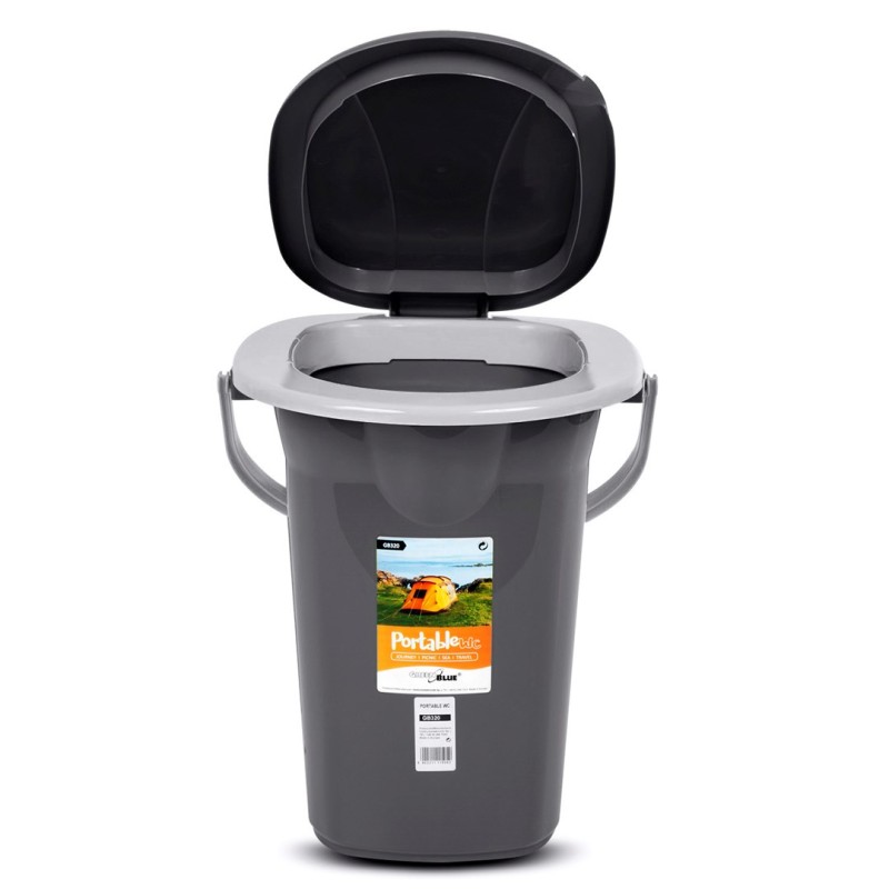 GreenBlue GB320 Portable Camping Toilet WC Bucket, 19L Capacity, with Handle GreenBlue GB320 Portable Camping Toilet WC Bucket, 19L Capacity, with Handle