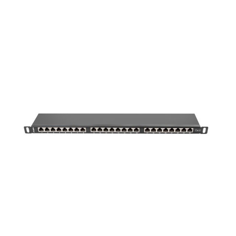 LANBERG PATCH PANEL 24 PORT 0.5U CAT.6 UTP GRAY LANBERG PATCH PANEL 24 PORT 0.5U CAT.6 UTP GRAY