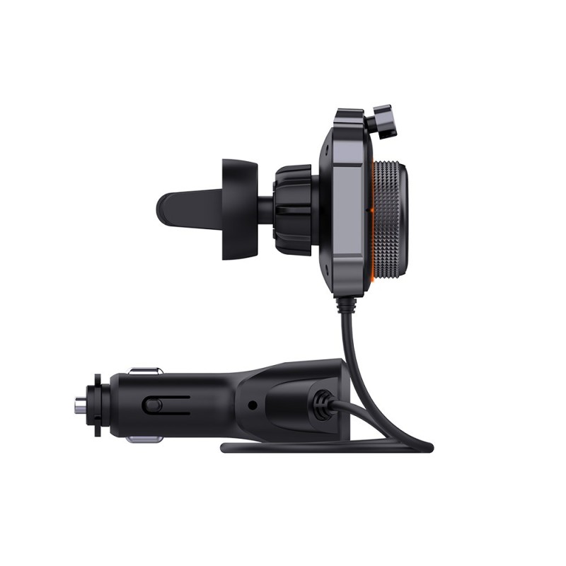 SAVIO FM transmitter, Bluetooth 5.0, QC/PD 3.0 charger, ENC, AUX OUT, Micro SD, TR-14, black SAVIO FM transmitter, Bluetooth 5.0, QC/PD 3.0 charger, ENC, AUX OUT, Micro SD, TR-14, black