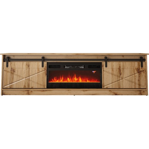 RTV GRANERO + fireplace cabinet 200x56.7x35 oak wotan