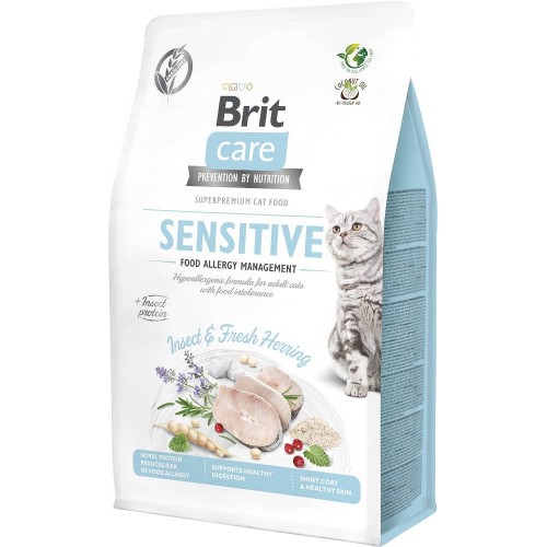 BRIT Care Grain-Free Adult Insect&Herring Sensitive - dry cat food - 400 g