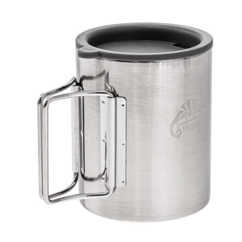 Helikon Thermal mug with lid 250 ml Silver, Black Helikon Thermal mug with lid 250 ml Silver, Black