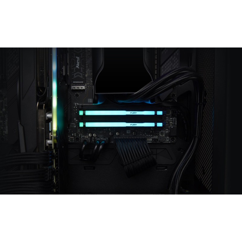 Kingston Technology FURY Beast 64GB 5600MT/s DDR5 CL36 DIMM (Kit of 2) RGB EXPO Kingston Technology FURY Beast 64GB 5600MT/s DDR5 CL36 DIMM (Kit of 2) RGB EXPO