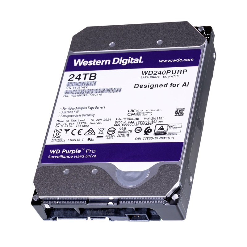 Western Digital Purple Pro WD240PURP internal hard drive 24 TB 7200 RPM 512 MB 3.5 Western Digital Purple Pro WD240PURP internal hard drive 24 TB 7200 RPM 512 MB 3.5