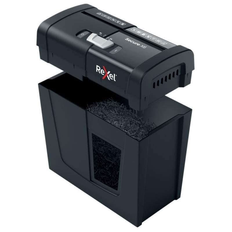 Rexel Secure X6 paper shredder Cross shredding 70 dB Black Rexel Secure X6 paper shredder Cross shredding 70 dB Black