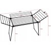 PROMIS MILANO laundry dryer, foldable, additional 4 wings, black PROMIS MILANO laundry dryer, foldable, additional 4 wings, black