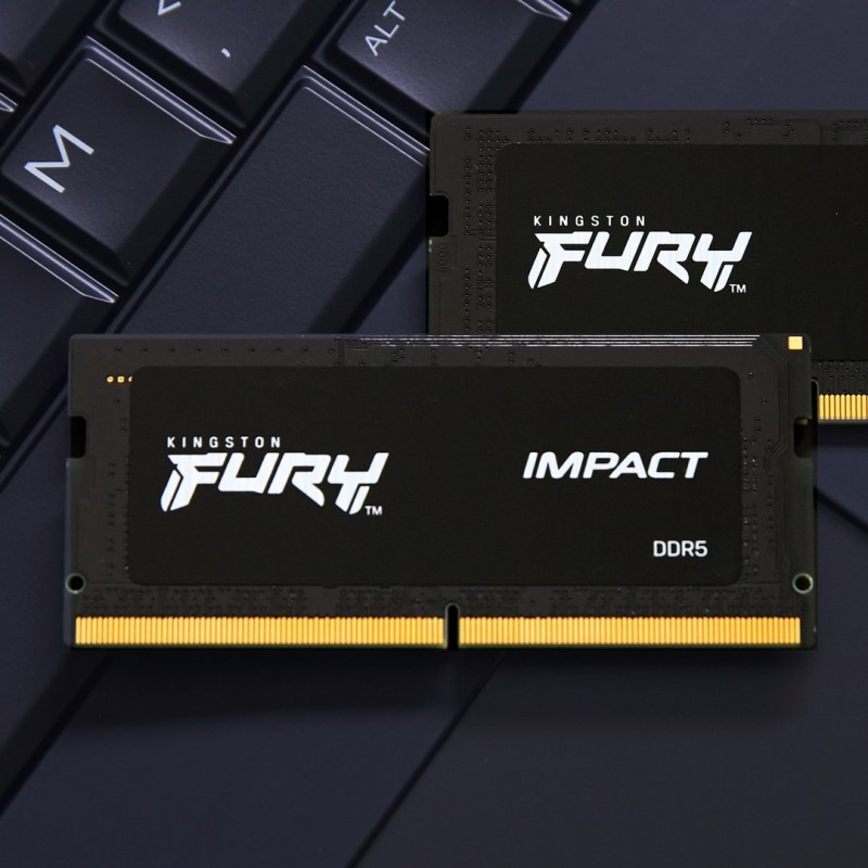 Kingston Technology FURY Impact Black memory module 16 GB 1 x 16 GB DDR5 2400 MHz Kingston Technology FURY Impact Black memory module 16 GB 1 x 16 GB DDR5 2400 MHz