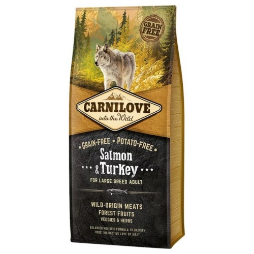 CARNILOVE Salmon&Turkey Adult Large breed dry dog food - 4kg