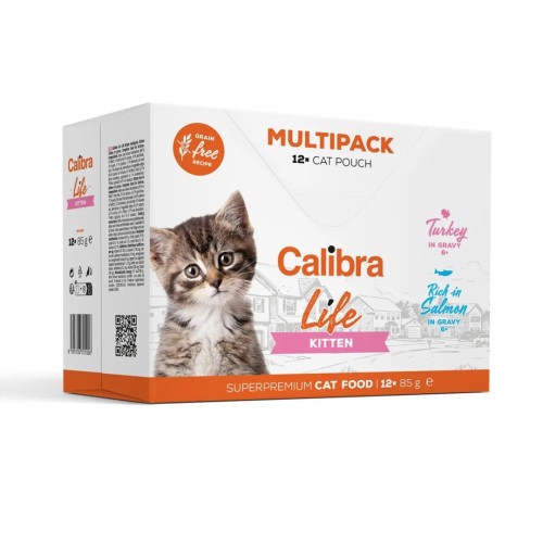 CALIBRA Cat Life pouches Kitten Multipack - wet cat food - 12x85g CALIBRA Cat Life pouches Kitten Multipack - wet cat food - 12x85g