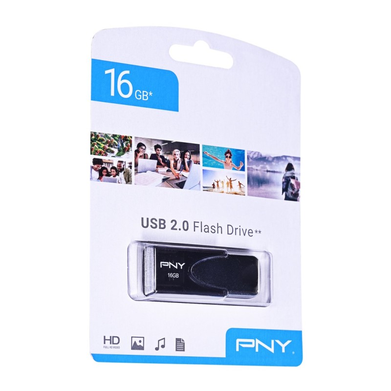 PNY Attaché 4 2.0 16GB USB flash drive USB Type-A Black PNY Attaché 4 2.0 16GB USB flash drive USB Type-A Black