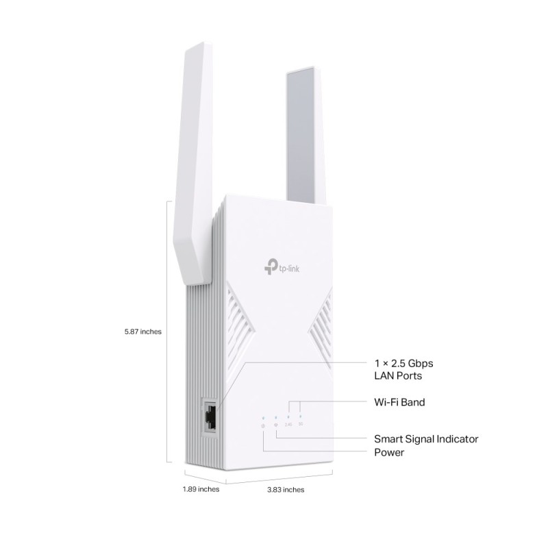 TP-Link BE3600 Network transmitter & receiver White 2500 Mbit/s TP-Link BE3600 Network transmitter & receiver White 2500 Mbit/s