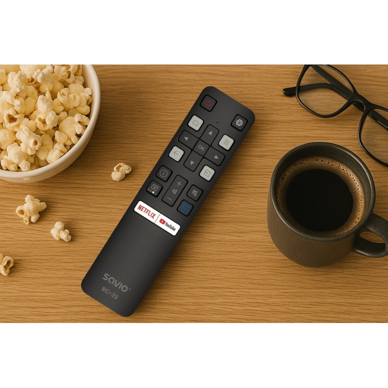 SAVIO RC-23 Universal / Replacement Remote Control for TCL TV SAVIO RC-23 Universal / Replacement Remote Control for TCL TV