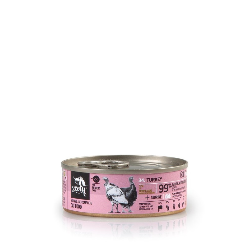 3COTY Turkey Senior - wet cat food - 80g 3COTY Turkey Senior - wet cat food - 80g