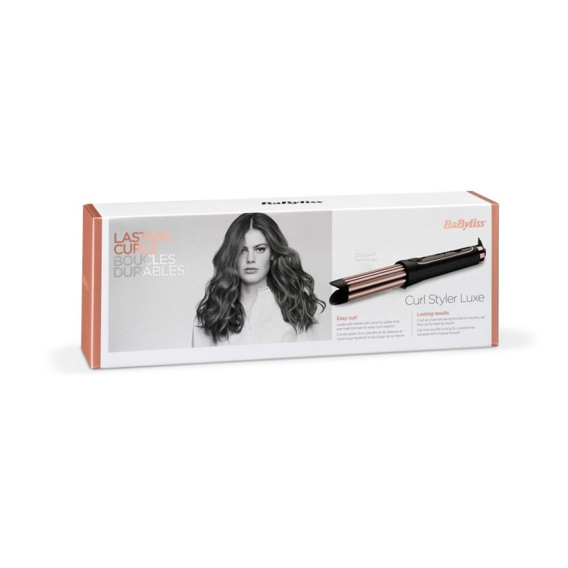 BaByliss C112E Curl Styler Luxe Curling iron Warm Black, Rose Gold 32 W 98.4 BaByliss C112E Curl Styler Luxe Curling iron Warm Black, Rose Gold 32 W 98.4