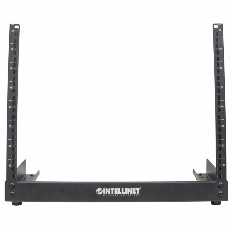 Intellinet Network Rack, Open Frame (Desktop), 8U, Usable Width 465mm, Black, Flatpack, 19 Intellinet Network Rack, Open Frame (Desktop), 8U, Usable Width 465mm, Black, Flatpack, 19
