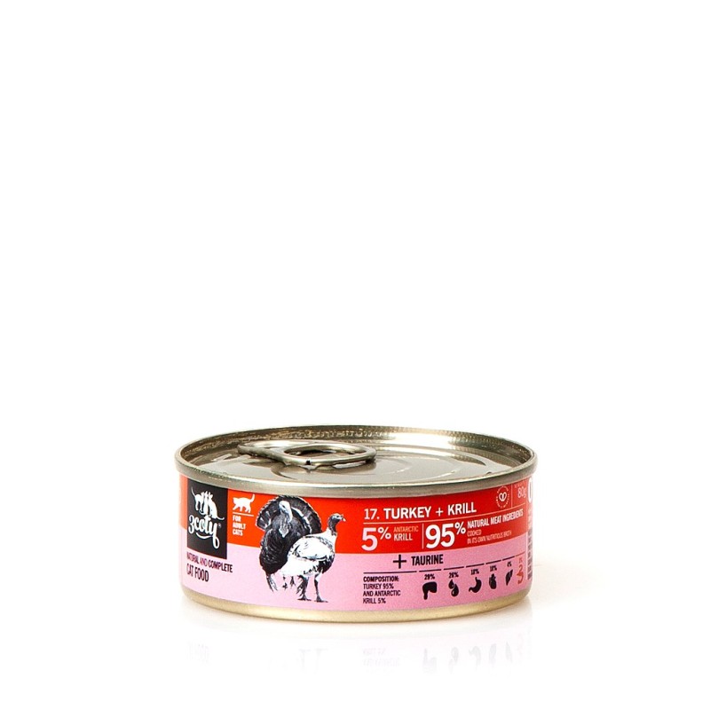 3COTY Turkey with krill - wet cat food - 80g 3COTY Turkey with krill - wet cat food - 80g