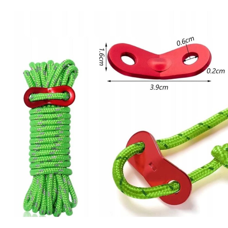 Naturehike reflective tent climbing lines 4 X 4M NH15A001-G-GREEN Naturehike reflective tent climbing lines 4 X 4M NH15A001-G-GREEN